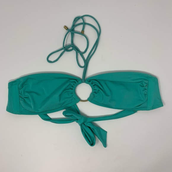 aqua blue bikini top
